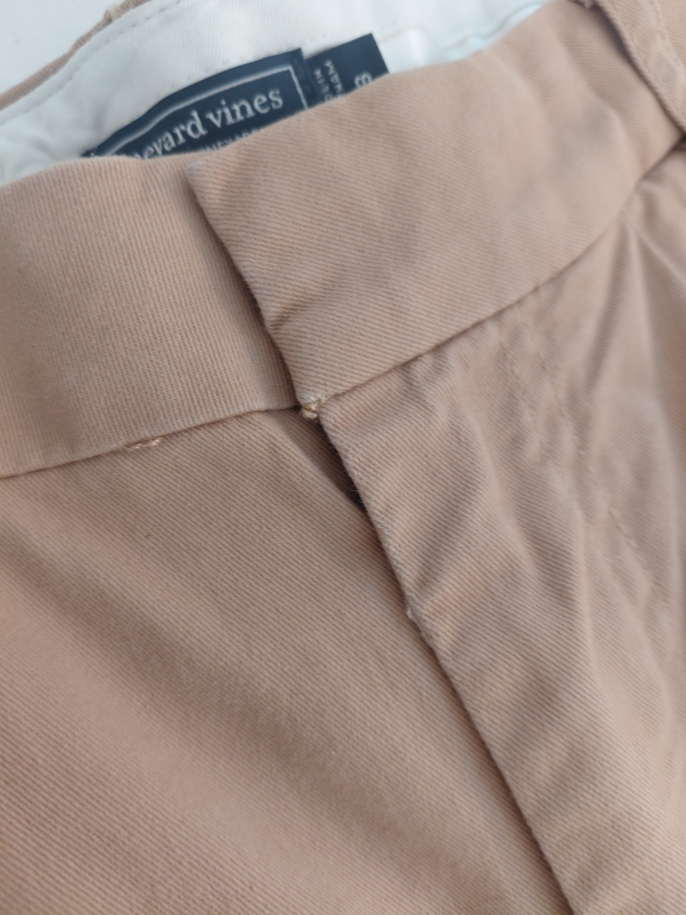 VTG Vineyard Vines Women's Wide-Leg Pants in Tan Sz 8 - Picture 6 of 10